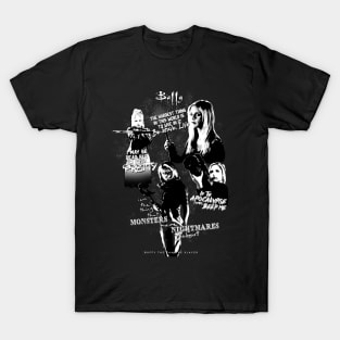 Buffy the vampire slayer quotes poster T-Shirt